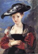 Peter Paul Rubens Susanna Fourment or Le Cbapeau de Paille (mk01) Spain oil painting reproduction
